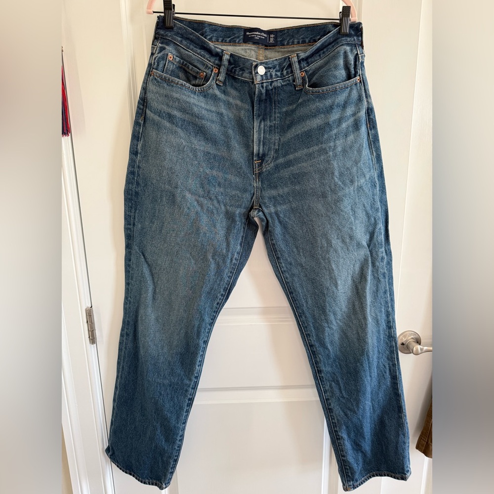 Abercrombie & Fitch loose fit rigid Jeans 33x32